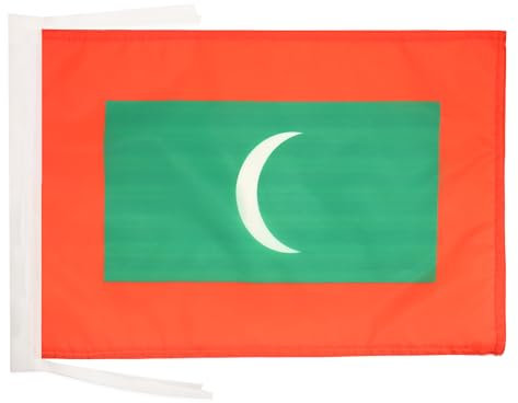 AZ FLAG - Flagge Malediven - 45x30 cm Mit Kordel - Republik Malediven Fahne 30 x 45 Cm - Flaggen