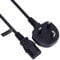 AC Power Cable Mains 3 Prong Plug Cord Kettle Lead Compatible with Samsung Toshiba LG Sony Panasonic Acer Asus BenQ Dell Compaq LCD Plasma TV and LED Monitor (C13 to UK 3 Pin Plug) 2 metre (Certified)