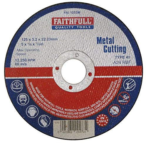 Metal Cut Off Disc 125 x 3.2 x 22.23mm