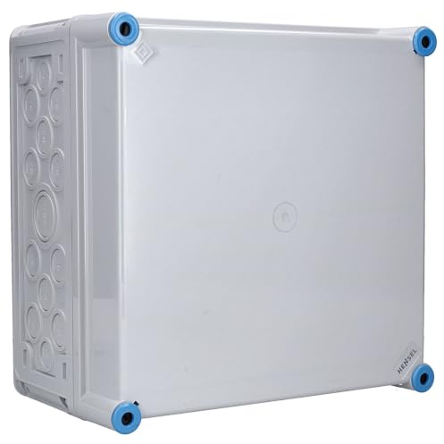 Hensel Mi-Leergehäuse Mi 0201 mit Deckel grau | Industriegehäuse mit leichter Installation, modular erweiterbar, 275x275x146 mm
