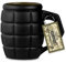 XXL Handgranate Kaffeebecher mit 790ml Fassungsvermögen in schwarz - XXL Granate Tasse Kaffeetasse