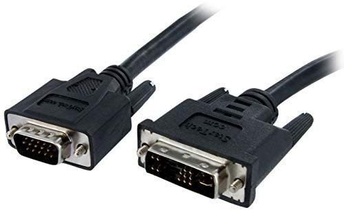 StarTech.com DVI auf VGA Monitorkabel 5 Meter, Stecker / Stecker, DVI-I 24+5 VGA (15Pin), DVI-A analog VGA Kabel St/St 5m