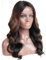 ZanaWigs Lace wig à cheveux humains ondulés brésiliens et implantation naturelle avec mèches ombrées sur filet sans colle
