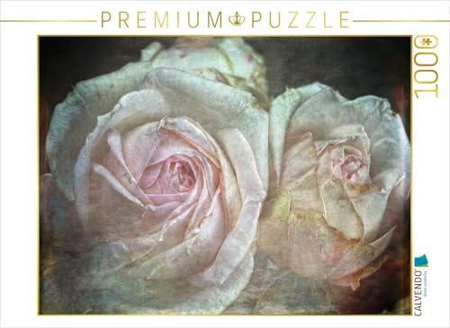 CALVENDO Puzzle Romantische Rosen - Shabby Chic Style | 1000 Teile Lege-Größe 64 x 48 cm Foto-Puzzle für glückliche Stunden