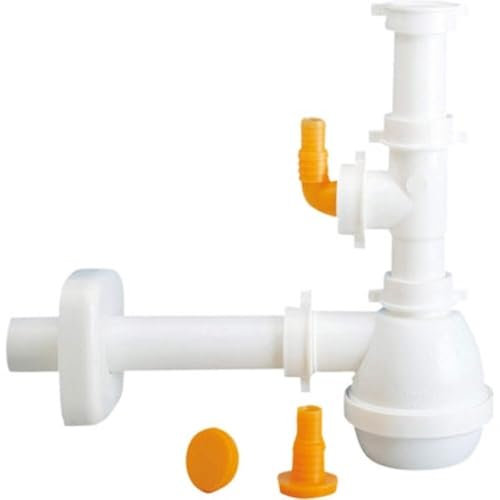 lira Sifone Tipo M per lavelli ad 1 Via con Attacco lavastoviglie 1 1/2