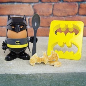 Batman Egg Cup and Toast Cutter - Make breakfast time more fun with the Batman Egg Cup and Toast Cutter.