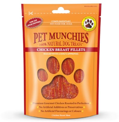 Pet Munchies Fillet Dog Treat (100g) Flavour: Chicken Breast