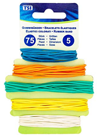 TSI - Lote de gomas elásticas, 75 unidades, diseño de árbol