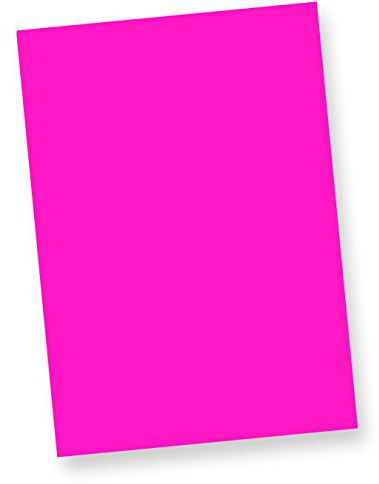 TATMOTIVE Neonpapier DIN A4 250 Blatt NEON Pink 80 g/qm | farbiges Briefpapier, Leuchtpapier, Rückseite weiß, Format 210 x 297 mm, extrem grell, leuchtet bei Schwarzlicht