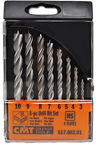 CMT ORANGE TOOLS 517.002.01 - SPITZEN-DUBELBOHRERSATZE (8-STUCK) HSS Z2