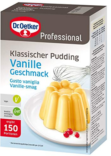 Dr. Oetker Professional Klassischer Pudding mit Vanille-Geschmack, Puddingpulver in 1 kg Packung