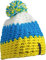 Myrtle Beach Damen Hakelmütze mit Bommel, One size Yellow Pacific White