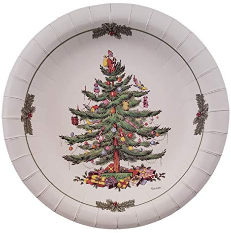 Spode Paper Christmas Tree Luncheon/dessert Plates 16 Cnt by Spode
