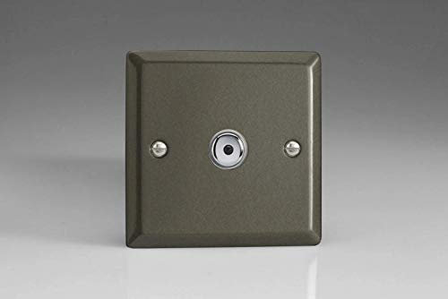 Varilight V-Pro IR 1-Gang 1-Way Remote/Touch Control Master LED Dimmer Light Switch 1 x 0-100W (Max 10 LEDs) Graphite 21 IJPI101