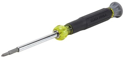Tournevis électronique de précision 32581 avec embouts de résistance industrielle, jaune/noir, 4 en 1