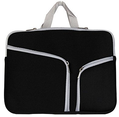 LaoZan Housse de protection en néoprène Ordinateur portable aptop Case Manches Housse Sac pour Apple Mac Book/ipad/Lenovo/Dell/Samsung/Asus/Acer/Hp/Sony 17 Noir