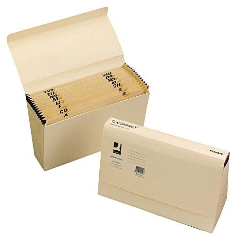 Q-Connect KF04090 Fächermappe 1-31 31 Fächer cremefarben