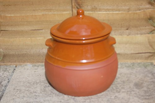 Terracota cazuela/cacerola de guisos) 8 litros de 28 cm de diámetro x 31 cm de alto