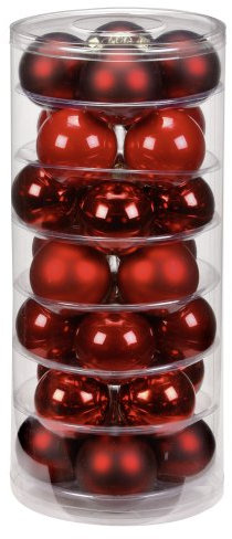 Inge Glas Christbaumkugeln, Glas, Mehrfarbig, 6cm, 28