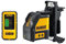 DeWalt Kreuzlinien-Laser mit Detektor (robust, feuchtigkeitsgeschützt, für den Innenausbau, zwei-Tasten-Bedienung, selbstnivellierend, inkl. Laser-Detekor, Wandhalterung, Transportkoffer und Batterien), DW088KD