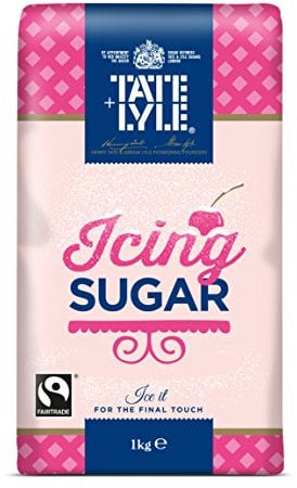 Tate & Lyle Fairtrade Icing Sugar 1 Kg (Pack of 5)