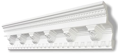 DECOSA Moulure G33 (Gloria) - polystyrène - blanc - 100 x 100 mm - longueur 2 m - 5 pièces (=10 m)