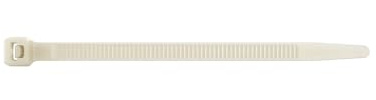 Hellermann Tyton T30LL Polyamid weiß 29 cm 100Stück Kabelbinder – /Formband für Kabel, 3,5 mm, 100 Stück (S))