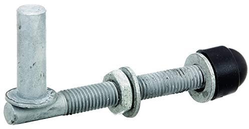 Alberts 410643 Gonds | une paire, à visser, réglable | galvanisés à chaud | cote axe Ø13 mm | longueur 120 mm | filetage M12