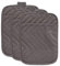 DII Hitzebeständiges, gestepptes Baumwoll-Topflappen-Set, entworfen mit Platz zum Personalisieren, ermöglicht EIN individuelles Design, 17,8 x 22,9 cm, Grau, 3 Stück
