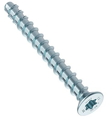 HECO 42590 MM Senkkopf Multi-Monti Schraubanker mit Zulassung, 7.5 x 60 mm, verzinkt, 100 Stück