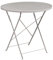 Flash Furniture Oia Klappbarer Terrassentisch aus Stahl, für drinnen und draußen, 76,2 cm, Hellgrau