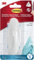 Command Grand Crochet Design Plastique Blanc avec Languettes Résistantes à l'Eau, 1 Grand Crochet Blanc 2 Languettes, 2,3 kg