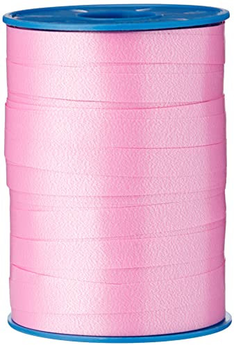 Präsent C.E. PATTBERG Geschenkband pink, 250 Meter Ringelband 10 mm zum Basteln, Dekorieren & Verpacken von Geschenken zu jedem Anlass