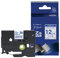 Brother TZe-233 Labelling Tape Cassette, Blue on White, 12mm (W) x 8M (L), Laminated, Brother Genuine Supplies