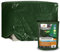 RAINEXO® Gitterbox & Paletten Abdeckhaube | Abdeckplane Grün | 125 x 85 x 98 cm | Wasserdicht, Frost & UV-beständig