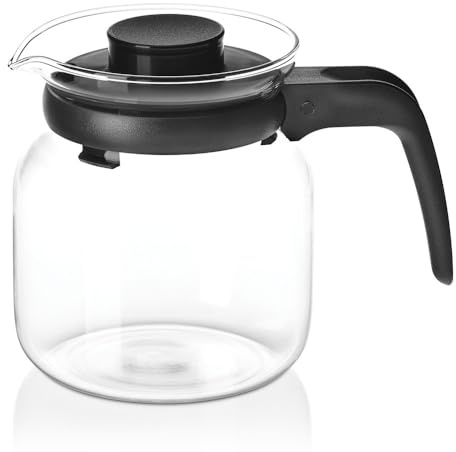 Borosil - Carafe Flame Proof Glass Kettle With Stainer, 650 ml
