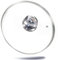Kerafactum Topfdeckel Deckel aus Glas mit Thermometer im Griff Universaldeckel für Topf und Pfanne Qualitätsglas Glasdeckel und Dampfloch mit Rand Edelstahl 24 cm Garthermometer Temperatur Garen