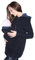Tragejacke / Fleecepullover für Tragetuch Tragepullover für beide 3073A (42, Schwarz)