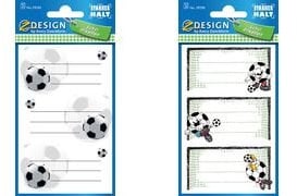 AVERY Zweckform 59245 BuchEtiketten Fußball (starker Halt) 6 Aufkleber
