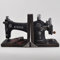 Vintage Singer Sewing Machine Shelf Tidy Book Ends - Heavy Storage Retro Hipster Office Study CDs DVDs Tailoring