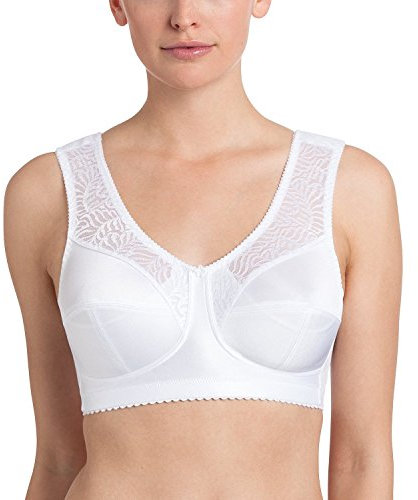 Anita Damen Bügelloser BH Entlastungs Mylena, Einfarbig, Gr. 90B, Weiß (weiß 006)