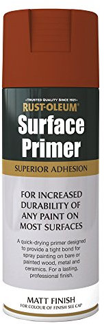 Rust-Oleum AE0040030E8 400ml Surface Primer Spray Paint-brown Matt, 400 ml (Pack of 1)
