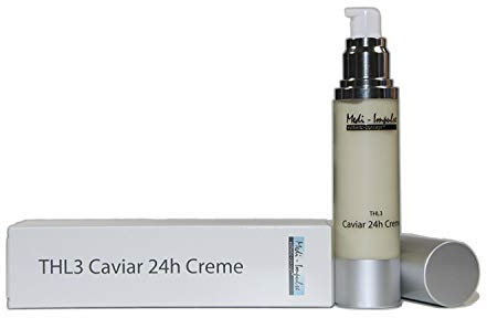 Medi-Impulse Premium THL3 Caviar 24h Creme [50ml] - Luxuscreme mit 5-fach Wirkung und Hyaluron - Optimale Pflegecreme für Männer & Frauen - Tages- und Nachtcreme - Perfekt für Gesicht und Dekolleté
