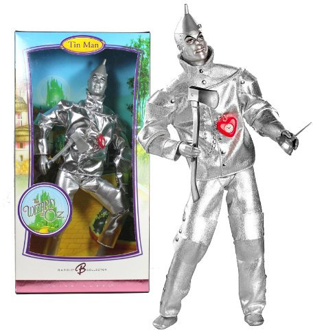 Mattel Jahr 2006 Barbie Collector Pink Label Classic Film Serie Der Zauberer von Oz 30,5 cm Puppe – Tin Man (k8687) mit Kriegsbeil, in Herzform Taschenuhr und Öl können