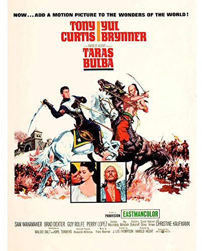 Wee Blue Coo Movie Film Taras Bulba Curtis Brynner War Drama Adventure USA Art Print Poster Wall Decor Kunstdruck Poster Wand-Dekor-12X16 Zoll