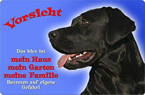 Nanyuk +++ Labrador Retriever - Metall Warnschild Schild Hundeschild Sign - LAB 55 T1 S