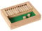 Bartl 110716 Klappenspiel, Shut The Box, Würfelspiel, hochwertige Ausführung aus Gummibaumholz