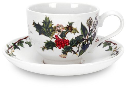 Portmeirion the Holly and the Ivy Single Tea Cup & Saucer