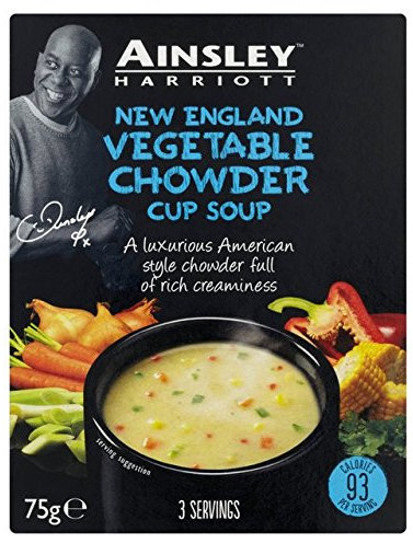 Ainsley Harriott New England Style Vegetable Chowder Cup Soup 100G