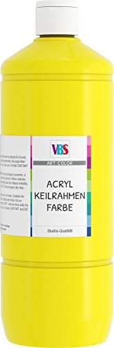 Peinture acrylique VBS pour châssis entoilés, 1000 ml Jaune primaire